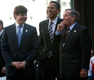 Rod Blagojevich, Barack Obama and Richard M. Daley