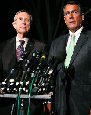 Senate Majority Leader Harry Reid and Speaker of the House John Boehner