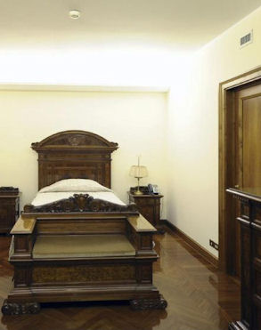 Pope Francis' room at Saint Martha's House.